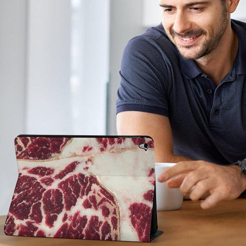 Generic Air1 2019 Beef Steak Meat Case Compatible with iPad Pro Mini Protective Cover with Stand