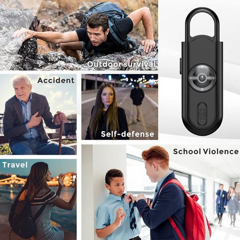 Safe Sound Personal Safety Alarm for Women, Loudest 130dB Siren with Strobe SOS LED Light