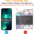 TECHO Privacy Screen Protector for iPhone 14 Plus/iPhone 13 Pro Max, Tempered Glass Film (2 PACK) (6.7 inch)