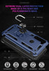 Moto G Stylus/Pro (2020) Case with Tempered Glass Screen Protectors, Androgate Ring Kickstand Shockproof Cover