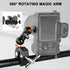 UTEBIT Super Clamp Camera Mount with 360° Ballhead Magic Arm, Desk/Bike/Motorcycle Mount for GoPro, Phone, Camera, LED