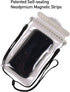 FIDLOCK Hermetic Dry Bag Medi, Flexible Magnetic Self-Sealing Bag for Cellphone, 100% Waterproof and Sand Proof,