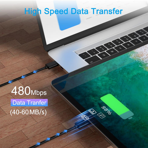 USB to Type C Fast Charger Cable for iPad Pro 12.9-inch (3rd 4th 5th Gen), Mini 6th & Air 4th