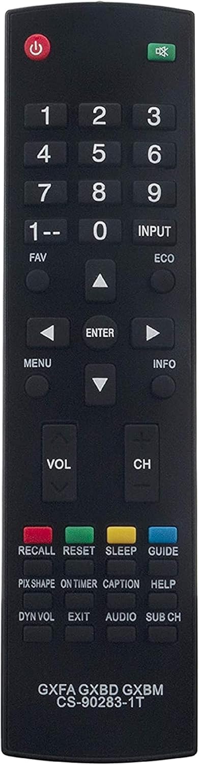 Beyution GXFA GXBD GXBM CS-90283-1T Replacement Remote Control for Sanyo LCD TV Models DP42D23, DP19648, DP26640,