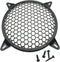 2 Pack 12 Inch Subwoofer Grill Covers, Waffle Grill Guard Protector with Mounting Screws, ABS Mesh Round