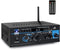 Pyle Home Audio Power Amplifier System - 2X40W Bluetooth Mini Dual Channel Mixer Receiver for Speakers