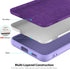 ZUSLAB Nano Silicone Case for Samsung Galaxy S21 Ultra 5G, Liquid Silicone Rubber Shockproof Full Protection (Purple)