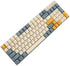 YMDK 145 Apricot Yellow Dye-Sub Mac Keycaps, Thick PBT Cherry Profile Key Caps for TKL 61 64 68 75 87 96 104 108 GMMK MX