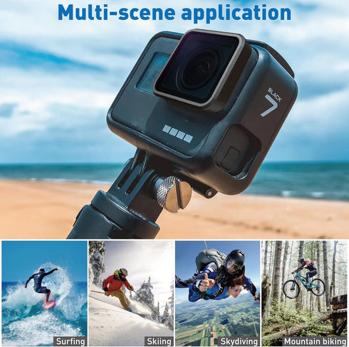 MRC ND4 Filter for Gopro Hero 5 6 7 Black, AGC Optics Glass, Multi-Resistant Coating Neutral Density Filters