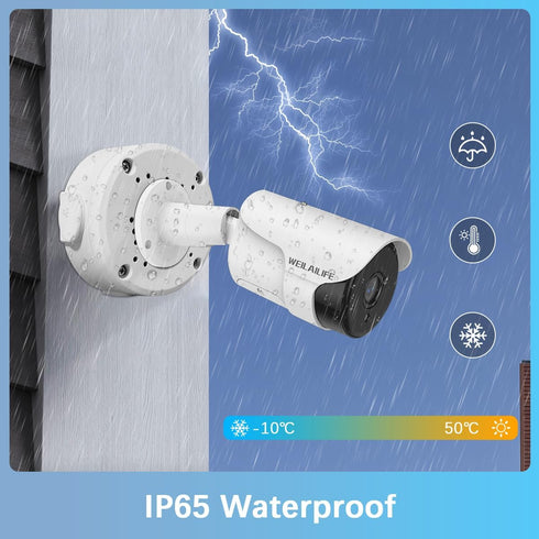 Universal Bullet Security Camera Mount Bracket, Waterproof Outdoor Cover, Metal Electric Enclosure, 1 Pack