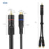 RCA Splitter, 2 Pack RCA Male to Dual RCA Female Y Splitter Cable, 8 Inches Gold Plated Audio Cord for Subwoofer Speaker