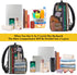 Backpack Backpack Pack 15.6 Inch Commuting, MATEIN Work with Lunch Compartment, Insulated Quilted Lunch for Women