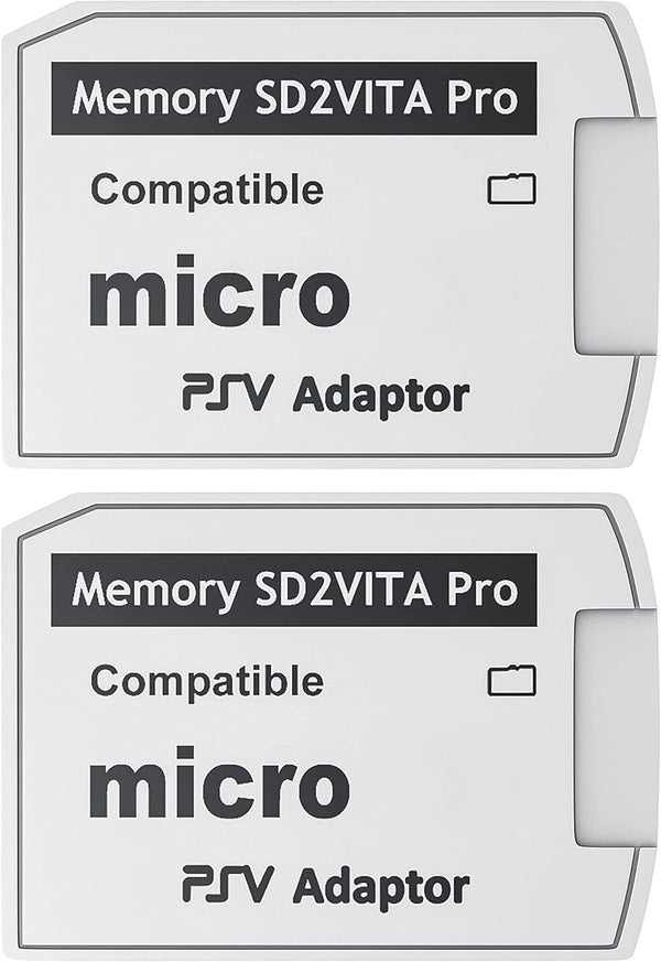 Skywin SD2Vita PS Vita Memory Card Adapter, Compatible with PS Vita 1000/2000, 3.6 or HENkaku System (2 Pack)
