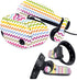 MightySkins Skin for Samsung Odyssey Plus VR - Rainbow Chevron, Protective Vinyl Decal Wrap Cover, Easy to Apply &