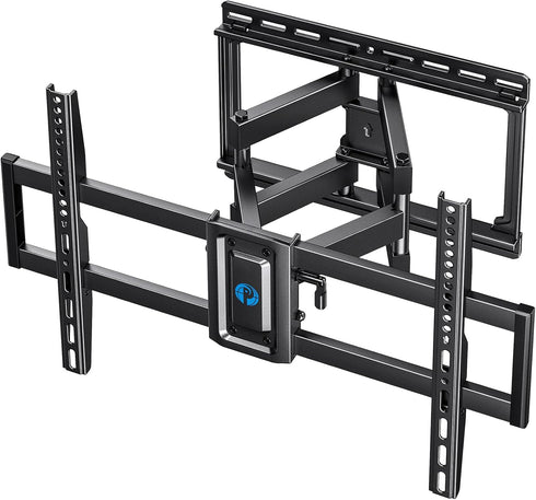 Pipishell Full Motion TV Wall Mount - Fits 37-75 inch Flat/Curved TVs up to 100lbs, Swivel and Tilt