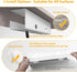 Large Capacity Cable Management Tray 2 Pack, Under Desk Cable Tray (2xL15.7in), PVC Cord Management Ideas, Desk Cable