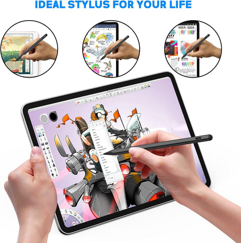 NTHJOYS Active Stylus Pencil for iOS/Android, Magnetic Design Fine Point Stylus for Apple