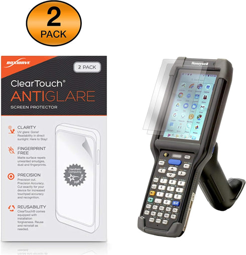BoxWave Screen Protector Compatible with Honeywell Dolphin CK65 - ClearTouch Anti-Glare (2-Pack), Anti-Fingerprint