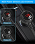 Qidoe 3 Socket Car Charger Splitter 200W, Cigarette Lighter Adapter with PD30W USB-C & QC3.0 Multi USB Car Charger