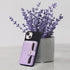 M-Plateau Phone Wallet Stick on Card Holder with Slim 3M Sticker for iPhone 14 Pro Case and Most Smartphones (Lavender)