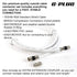 G-PLUG 10FT RG6 Coaxial Cable Connectors Set for High-Speed Internet and TV