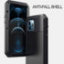 Marrkey for iPhone 12 Case, Full Body Protective Cover Heavy Duty Shockproof Tough Armor Aluminum Alloy Case for Apple