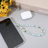 Ymapinc Handmade Black Beaded Phone Wrist Strap with Kawaii Star Charm
