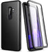 SURITCH for Samsung Galaxy S9 Plus Case, Built-in Screen Protector, Matte Black Hard Protection