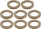 uxcell 8 Pcs Universal 4 Inch Speaker Subwoofer Mounting Spacer Rings, Solid Wood Beige