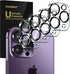 ivoler 4-Pack Tempered Glass Camera Lens Protector for iPhone 14 Pro Max, 15 Pro Max, 15 Pro, 14 Pro 6.1''