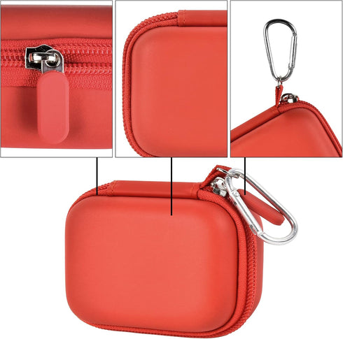 Carrying Case for iWALK Portable Charger, Fits Various Small Charging Battery Packs, Red Bag Only