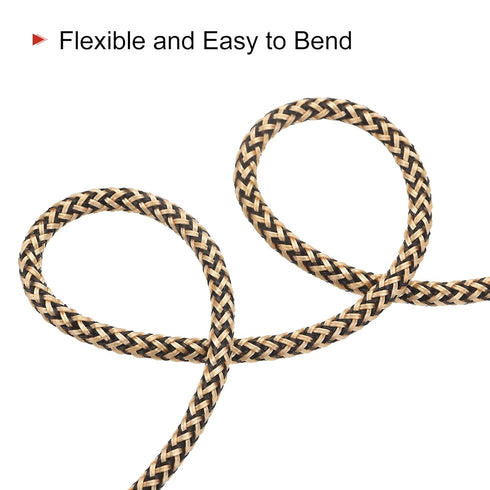 MECCANIXITY Aux Cable 3.5mm Male to Male, 5Ft Nylon Braided Hi-Fi Stereo Sound Cord for Earphones, Speakers