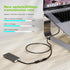 USB Type C Video Extension Cable, (6.6ft/2M/20Gbps/100W), 90 Degree USB C 3.2 Extender Fast Transfer Charging Compatible