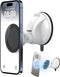 PROfezzion Magnetic Shower Mirror Phone Holder, Reusable Suction Cup Mount for iPhone 15 14 13 12 & All Phones, White