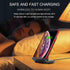 Wireless Charging Station, 15W Fast Qi-Certified Inductive Phone Charger Dock Compatible with iPhone 15 14 13 12 11 Pro