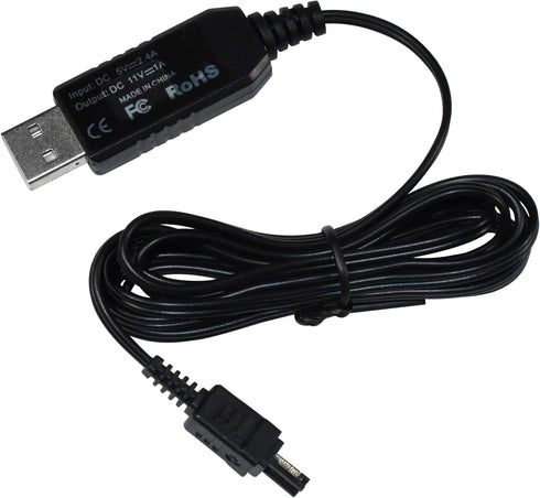HQRP USB Charger Compatible with JVC Everio GZ-MG21U / GZMG21U Camcorder