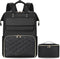 BERTASCHE Lunch Backpack for Women, 17.3 Inch Laptop Backpack with Insulated Cooler