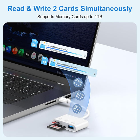 iHoto A17 A36 A56 A16 5G A35 A15 A25 S25 S25+ USB C SD Card Reader for Samsung Galaxy Ultra Android, Micro SD to USB C