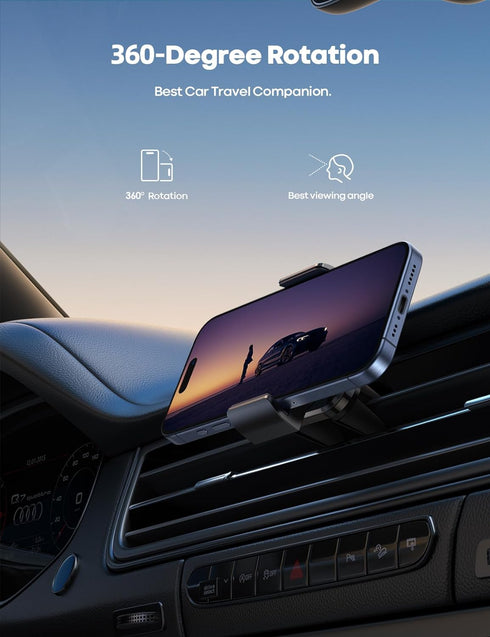 Lamicall Car Vent Phone Mount - Air Vent Clip Holder, Universal Stand Compatible with Cell Phone 14 13 12 Mini 11 Pro