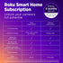 Roku Indoor Camera 360° for Home Security - 1080p HD Color Night Vision, Works with Alexa & Google, Motion Detection