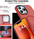 Strong Magnetic Case for iPhone 13 Pro Max, Military Grade Drop Protection, Shockproof Translucent Matte Red