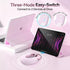 FOPATO 2.4G, 1200 Travel Mouse, Pink Wireless Mouse, Dual Mode Bluetooth & Rechargeable Silent Portable Mouse, Cute