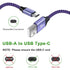 USB C Charger Cable Fast Charging Cord 3PC for Samsung Galaxy A15 5G/A35/S24