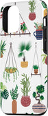 iPhone 12/12 Pro Case with Indoor and Outdoor Plant Illustrations | Boho Nature Art Design