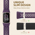 Maledan Floral Lace Band for Fitbit Charge 6 and Charge 5, Cute Soft Lilac Flower Pattern Sport Watch Strap