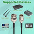 3ft 50 RG174 BNC Jumper Cable BNC Male to Female Extension Ohm SDI Cable CCTV Extension Coaxial Line for Video