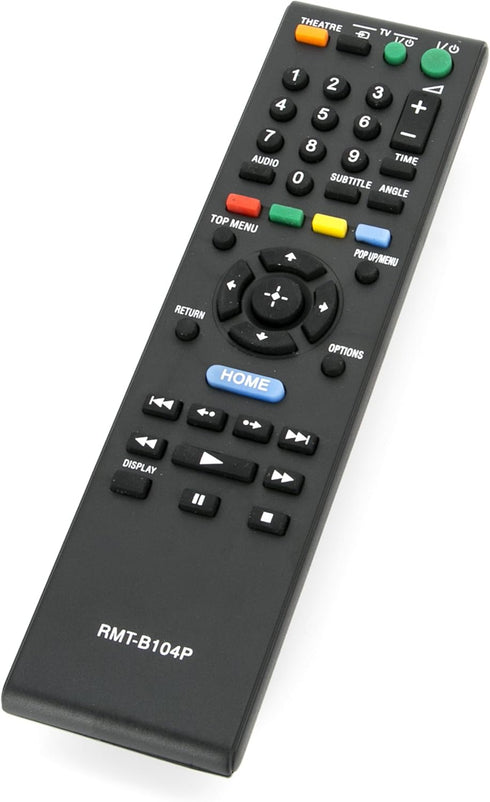 New RMT-B104P Replaced Remote for Sony Blu-Ray Disc DVD Player Models BDP-S360, BDP-S560, and more