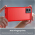 Moto G 5G 2023 Phone Case with HD Screen Protector, Fashion Shock-Absorption Flexible TPU Bumper, Red