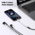 USB-C to 3.5 mm Headphone Jack Adapter-Type C Aux Audio Adapter Compatible with iPhone 15/15 Pro/ 15Pro Max and Other USB c Device Like sam-Sung Hua-wei Smart Phone and pad ect.