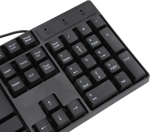 BTSEURY K1800 104 4.9ft USB Wired Gaming Keyboard Keys, Minority Language, Cable, Ergonomic Design for Office